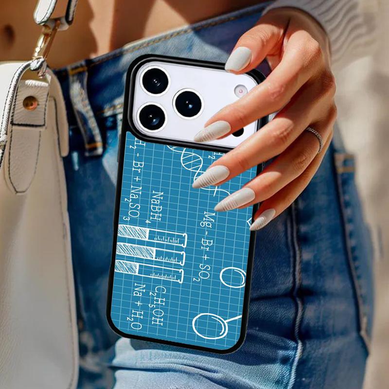 Чехол для телефона с рисунком по биологии и химии Для iPhone 17 Air 14 15 13 12 Max Чехол Для Apple 14 15 16 16e 11 Pro Max Plus Coque