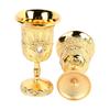 2Pcs Metal Chinese Chalice Embossed Pimp Cup Goblets & Chalices Embossed Chalice  For Party