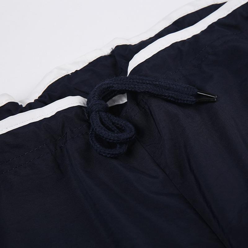 Женские уличные спортивные брюки с тесьмой цвета столкновения повседневные брюки весна и лето новые эластичные завязки на талии свободные широкие брюки прилив