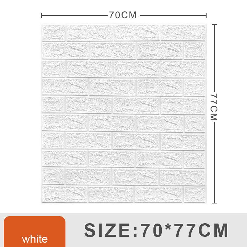 70*77 см 10/20 шт. 3D пенопластовые наклейки с имитацией кирпича для спальни водонепроницаемые обои