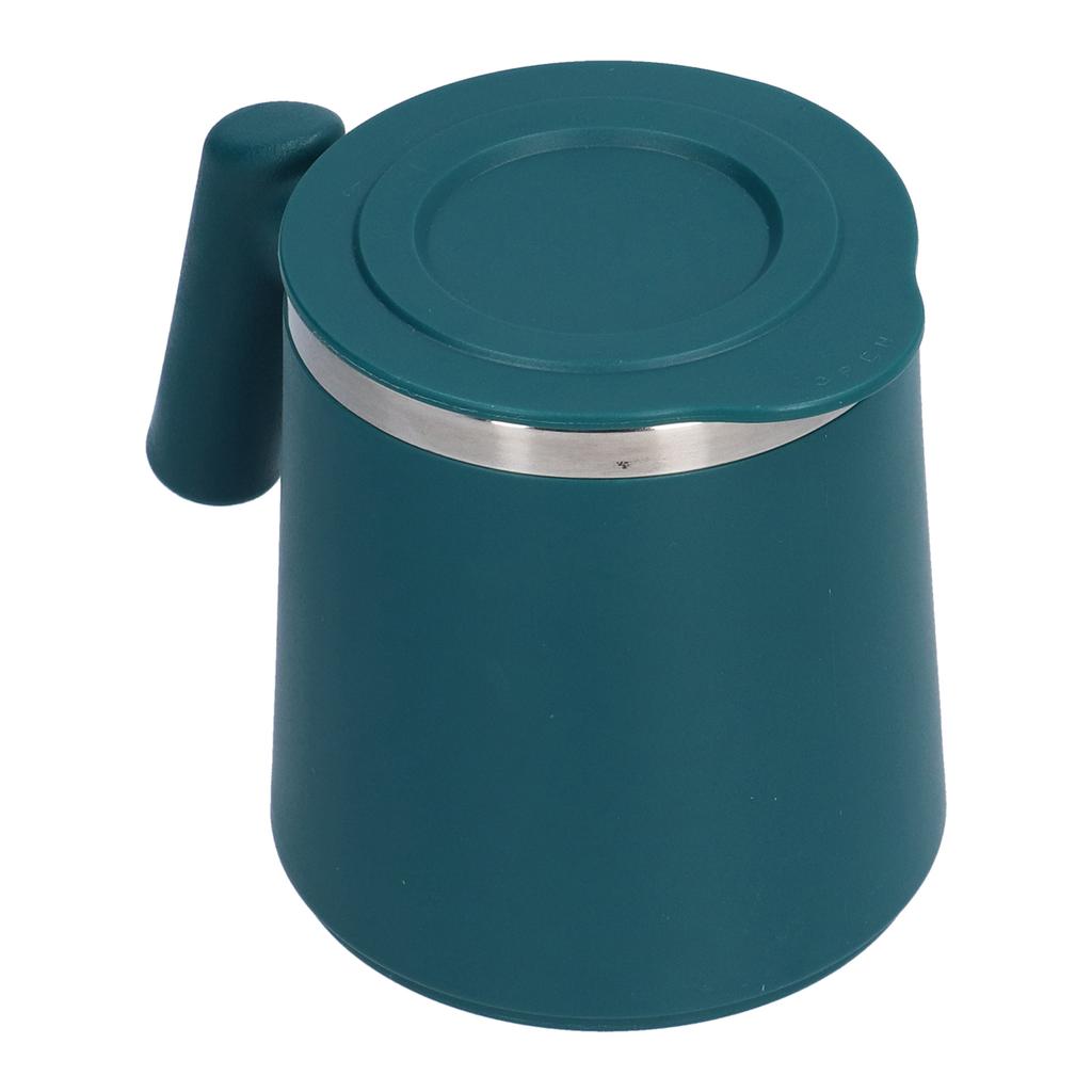 420ml Stainless Steel Coffee Cup Breakfast Cup Coffee Milk Mug for Home Office CampingGreen