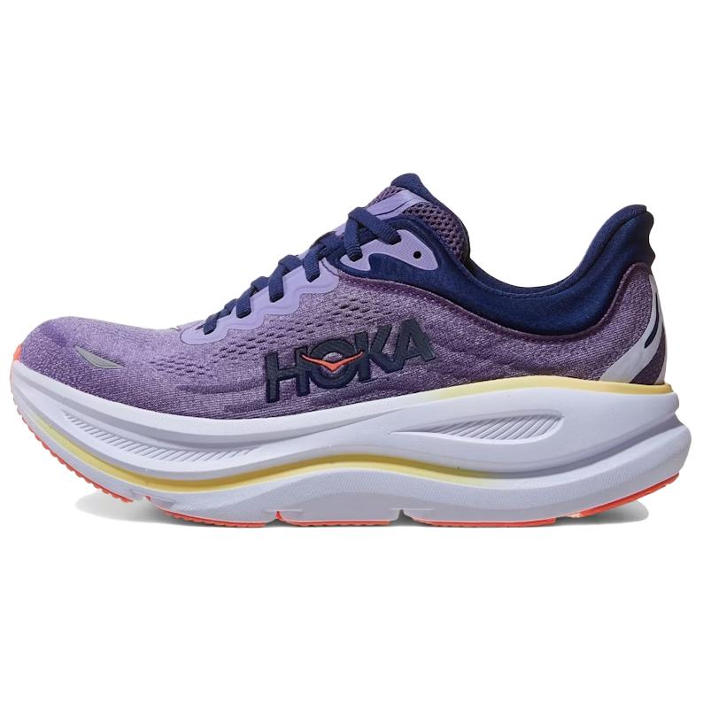 HOKA One One Bondi 9 Удобные беговые кроссовки Женские Фиолетовые 1162012-BJM
