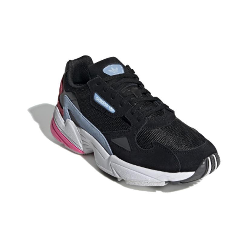 adidas Originals Falcon Удобные повседневные низкие кроссовки для образа жизни Женские кроссовки Черный Розовый EG2864