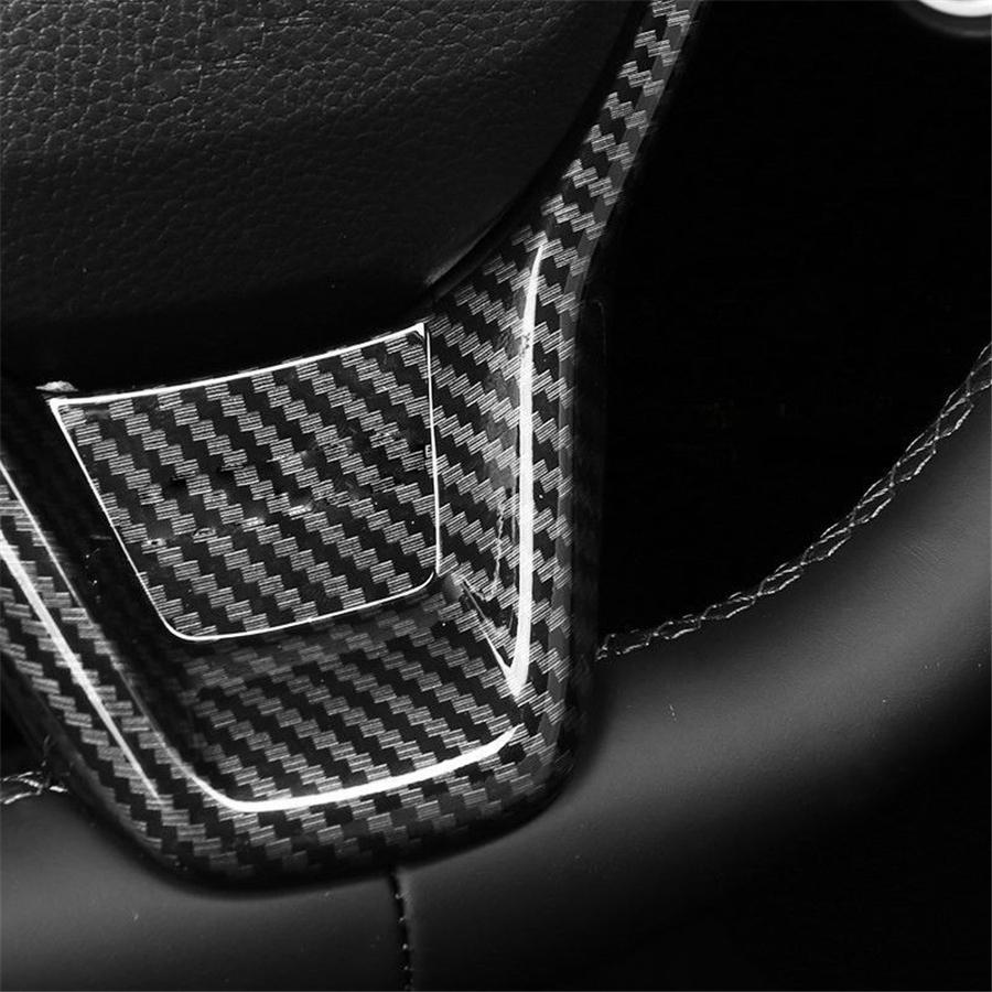 2 шт. Накладка на рамку рулевого колеса в стиле карбонового волокна для Honda Accord 2018-19