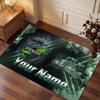 Fendt Personalized Crystal Velvet Carpet, Customized Name Text Soft Anti‑Slip Rug for Living Room Bedroom