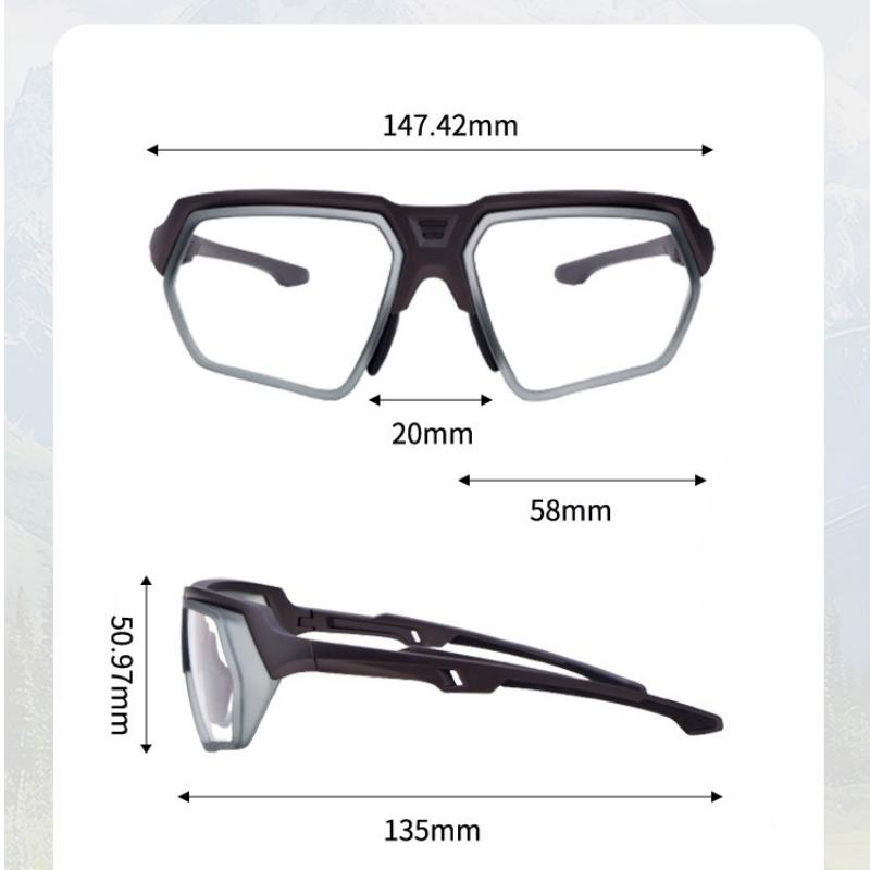 MOMOJA Cycling Glasses Integrated Windproof Goggles Football Badminton Basketball Men and Women Sports Prescription Glasses T11