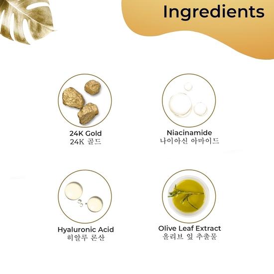 Pilgrim 24K Gold Facial Kit | Dewy Glass Skin Finish | Набор для лица для сияющего вида | 24K Gold Face Mask Pack 50gm | 24K Gold Serum 20ml