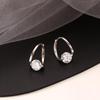 Korean Geometric Zircon Earrings: Elegant, Versatile, Minimalist Design