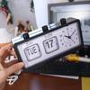 Electronic Manual Page-flipping Calendar Clock Date Week Table Clock Mechanical Alarm Clock  School