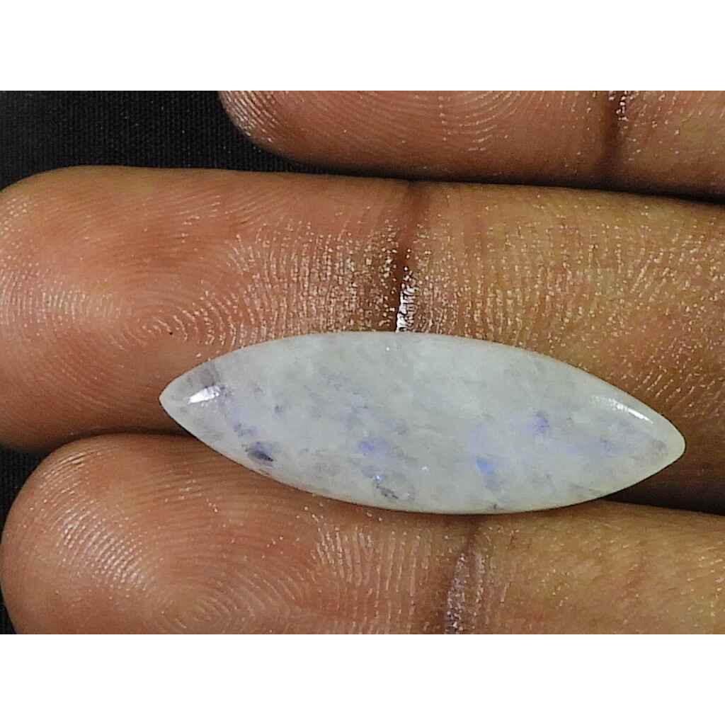 Natural Rainbow Moonstone Marquise Cabochon Loose Loose Gemstone 10X29MM SK-1799