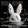Dark Rabbit Keychain Gothic Style Bunny Keyring Backpack Pendant Charms Cartoon Hanging Keyring Birthday Party Gift