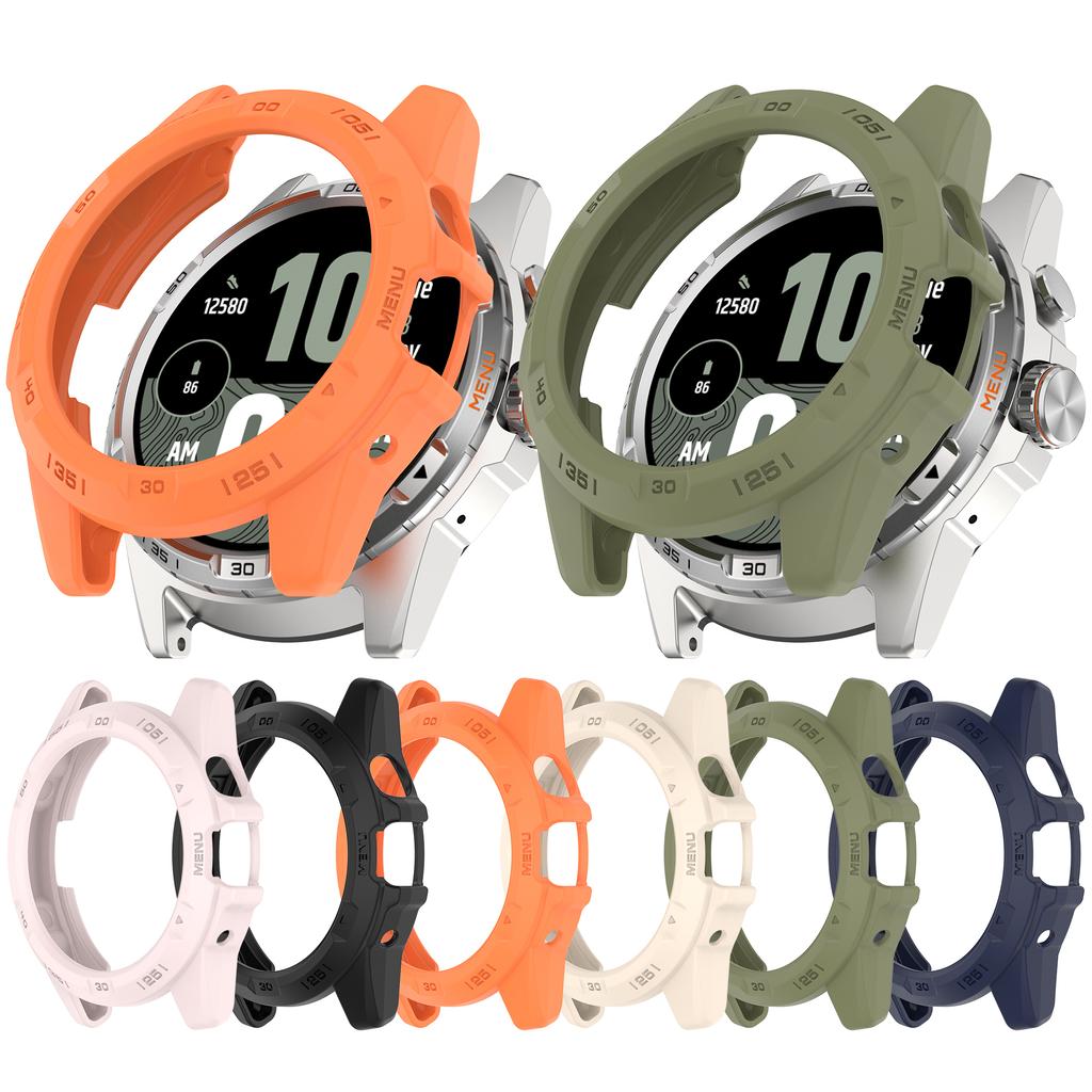 For TicWatch Atlas TPU Protective Case Hollow Design Shockproof Watch Cover