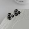 SHIXIN Exquisite Shiny Acrylic Rhinestone Stud Earrings Women Trendy Irregular Geometric Piercing Earrings Jewelry Accessories