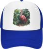 Фламинго Акварель Пальмовые Листья Сетчатая Кепка Тракер Регулируемая Snapback Бейсболка для Мужчин Женщин