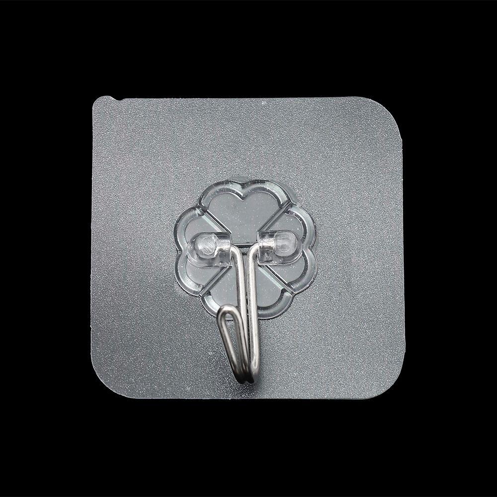 1/3 шт. Прозрачные самоклеящиеся крючки Большая нагрузка Настенные дверные вешалки Бесшовный подвесной крючок