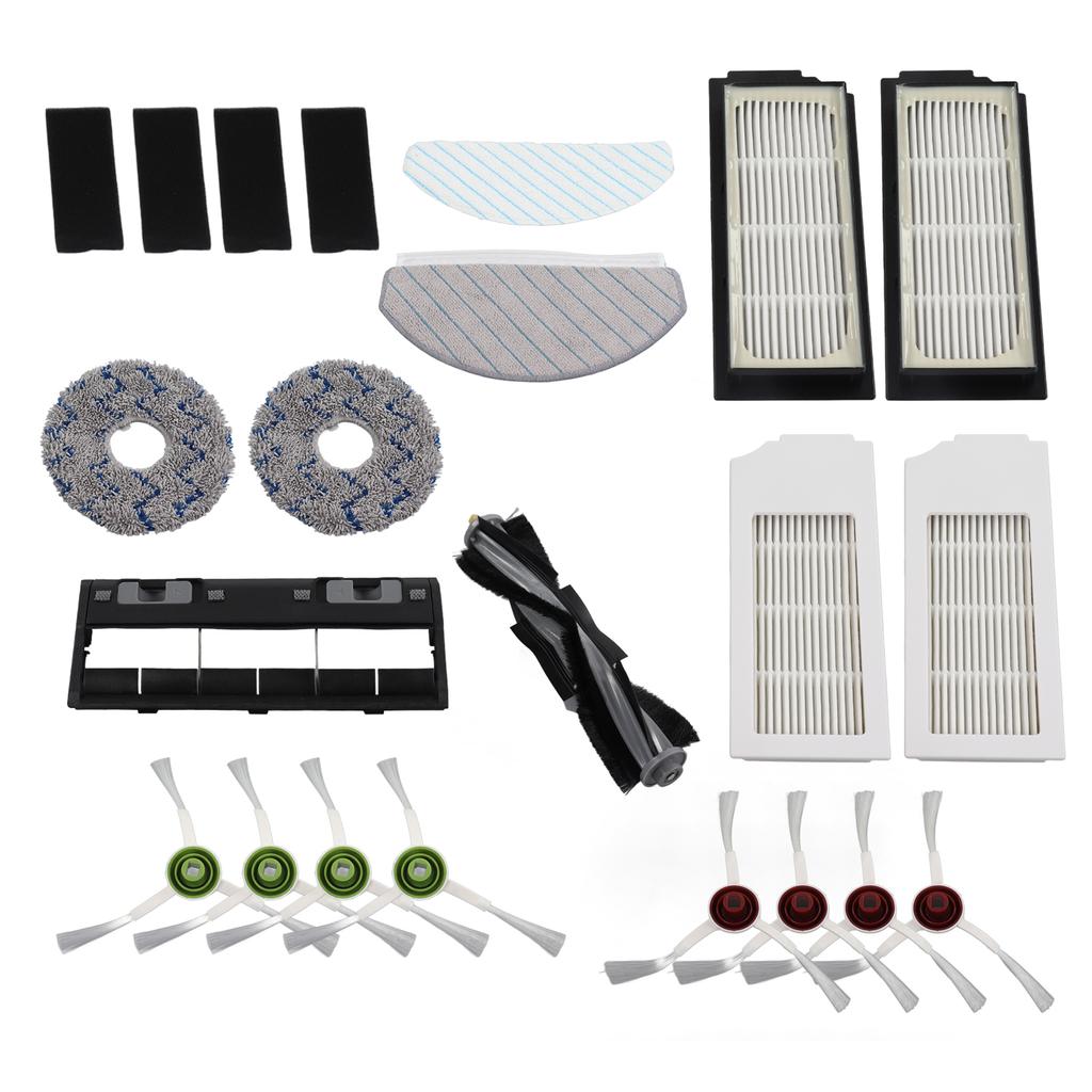 Robot Cleaner Accessory Kit Main Brush Side Brush Waved Mop Washable Mop Cloth Filter for T10