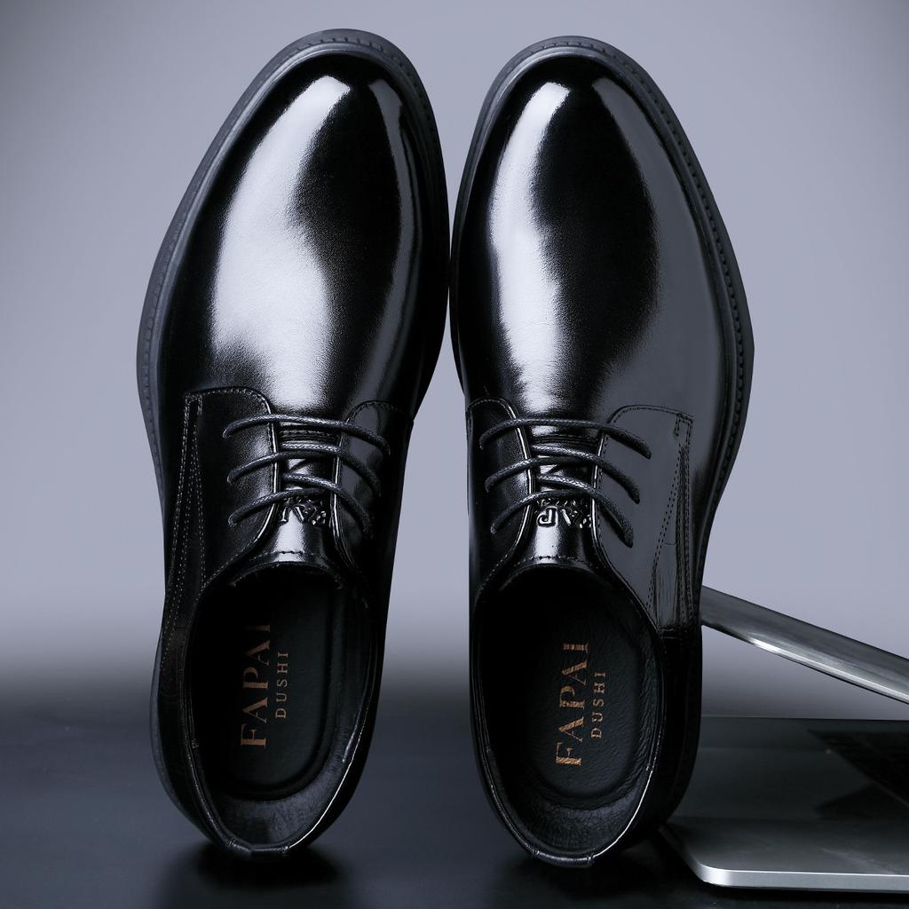 Вэньчжоу мужские кожаные туфли деловое платье британский стиль кожаные мужские туфли первый слой коровьей кожи свадебные туфли для шафера кожаные туфли дерби
