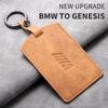 HINW3 Suede Leather Car Smart NFC Card Key Case Cover Shell For BMW M M3 M5 M4 Series X1 X3 X5 X6 X7 535le Keychain Holder Accessories