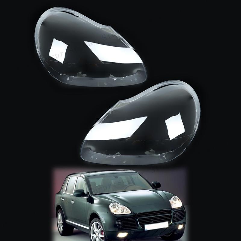 Для Porsche Cayenne 2005 2006 Стеклянная линза фары, корпус, передняя стеклянная крышка фары автомобиля, прозрачный плексиглас, абажур лампы