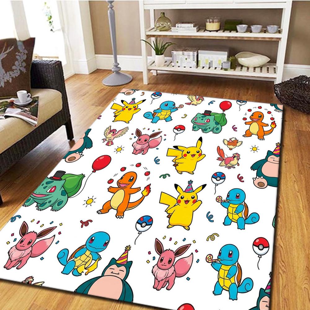 Pokémon Carpet for Living Room & Bedroom, Home Decor Cool Movie Mat & Play Floor Mat -HE151