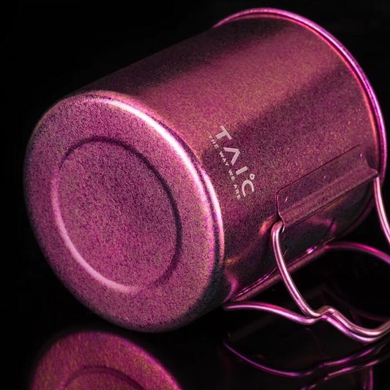 TAIC Pure Titanium Mug with Lid and Handle