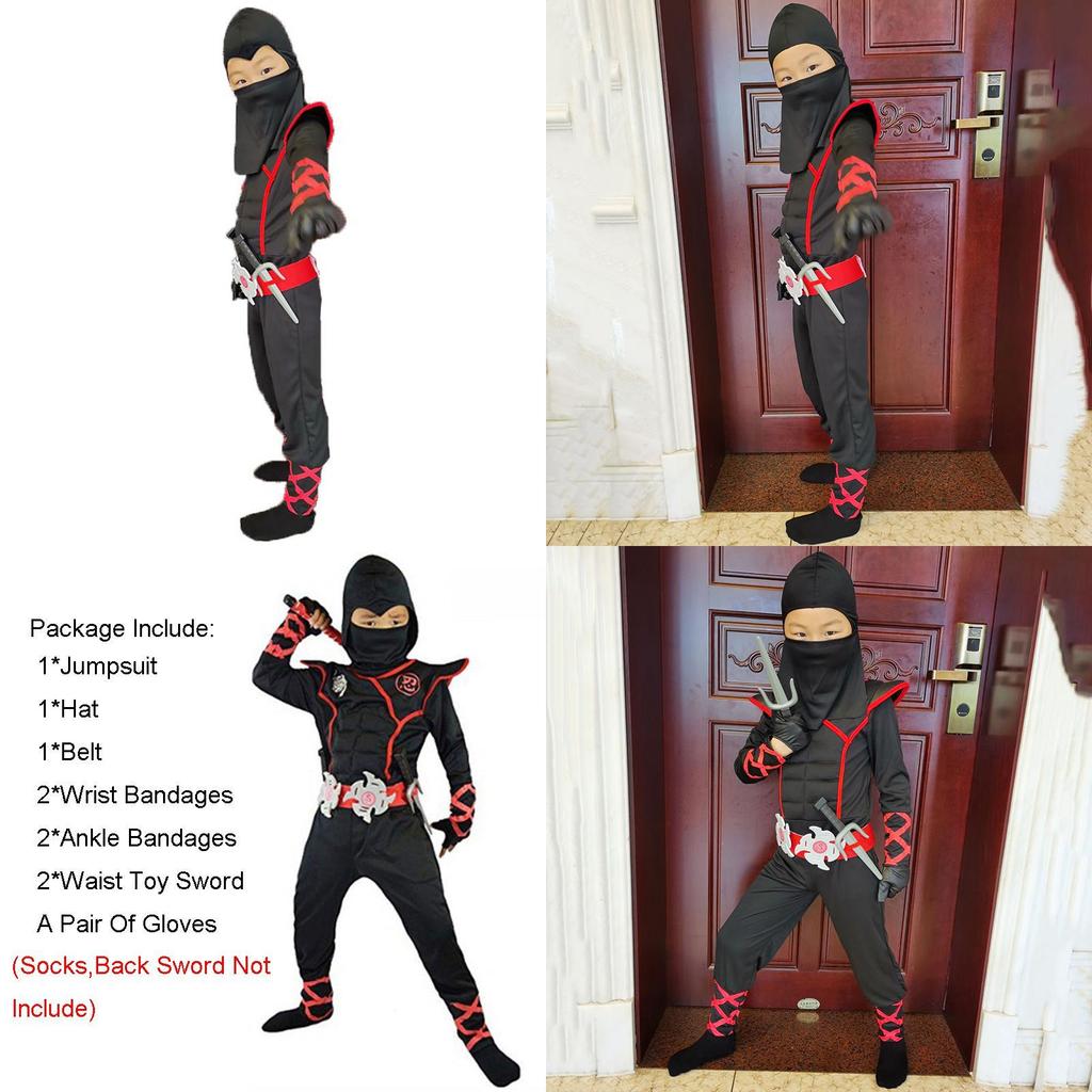 Потрясающий костюм для косплея Ниндзяго для детей, мальчиков, ассасина, для карнавальной вечеринки, для веселья