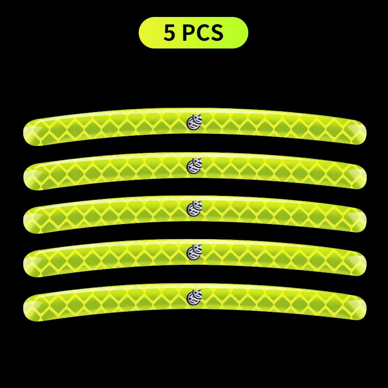 Автостайлинг Отражающие наклейки на ступицу колеса автомобиля Светящаяся наклейка на обод шины Для Volkswagen VW GTI Rline R Golf Phaeton Teramont ID3