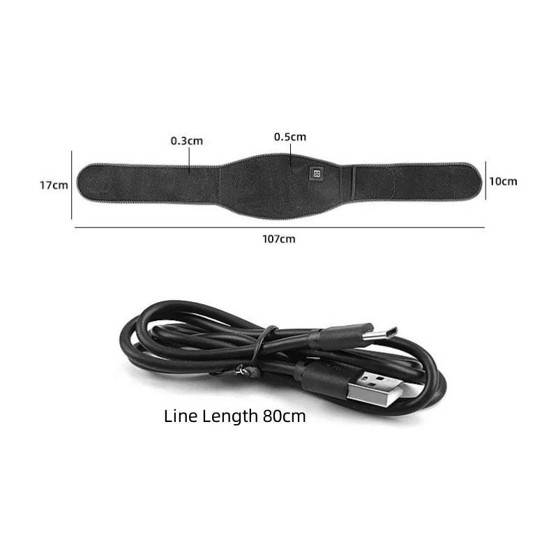 1 шт. Электрический нагревательный поясной кронштейн для поддержки талии, грелка для талии, USB-зарядка, магнитный пояс для массажа спины