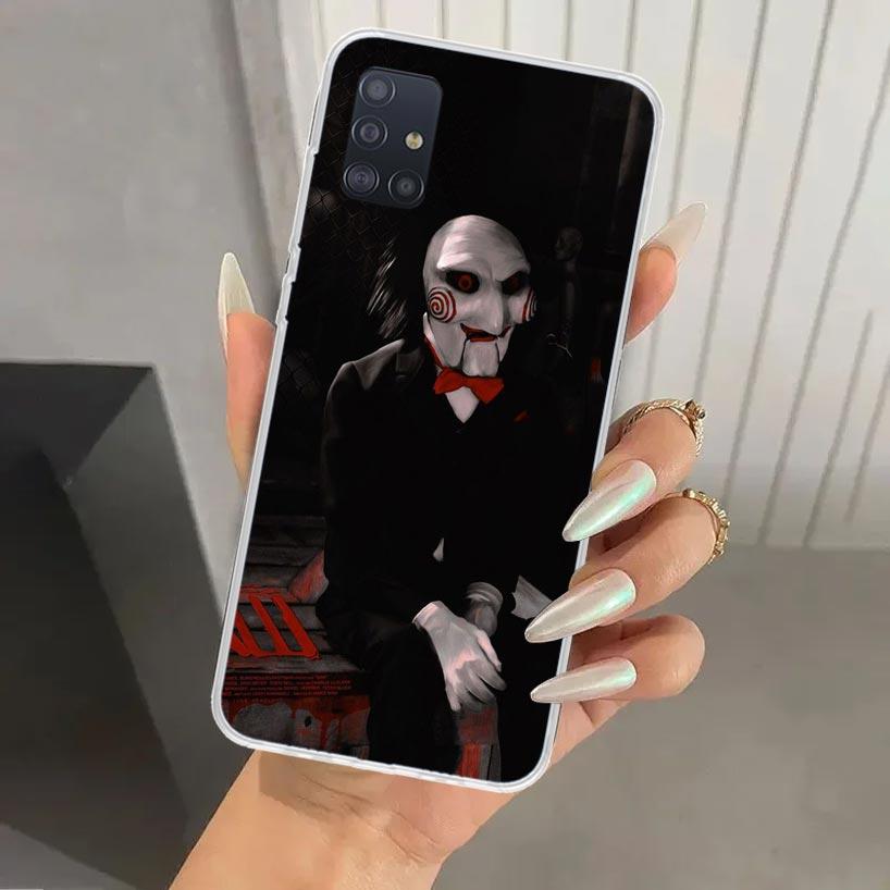 The Jigsaw Killer Horror Phone Case for Samsung Galaxy A52 A32 A22 A12 A02S A50S A30S A10S Note 20 Ultra 10 Plus S10 A31 A20 A71