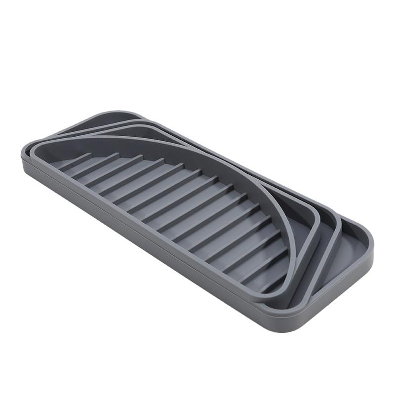 1 шт. Силиконовый поддон для сбора капель в холодильнике, защита для диспенсера воды и льда с приподнятым дренажем, защита столешницы от протечек