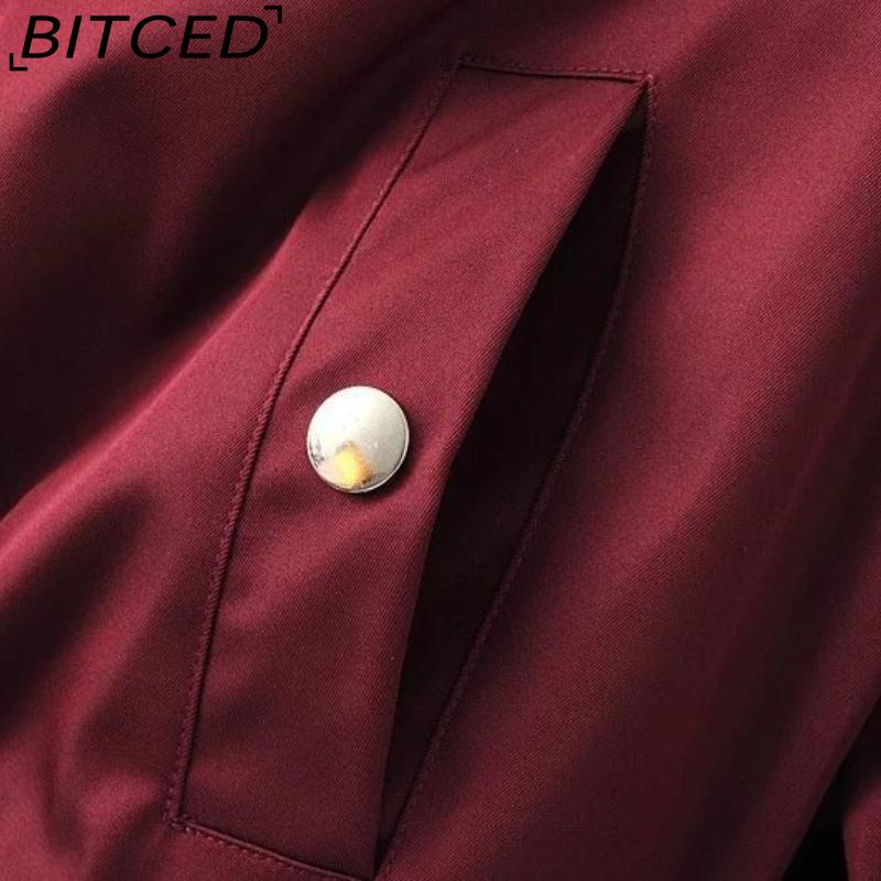 BITCED Осенняя женская легкая куртка-авиатор