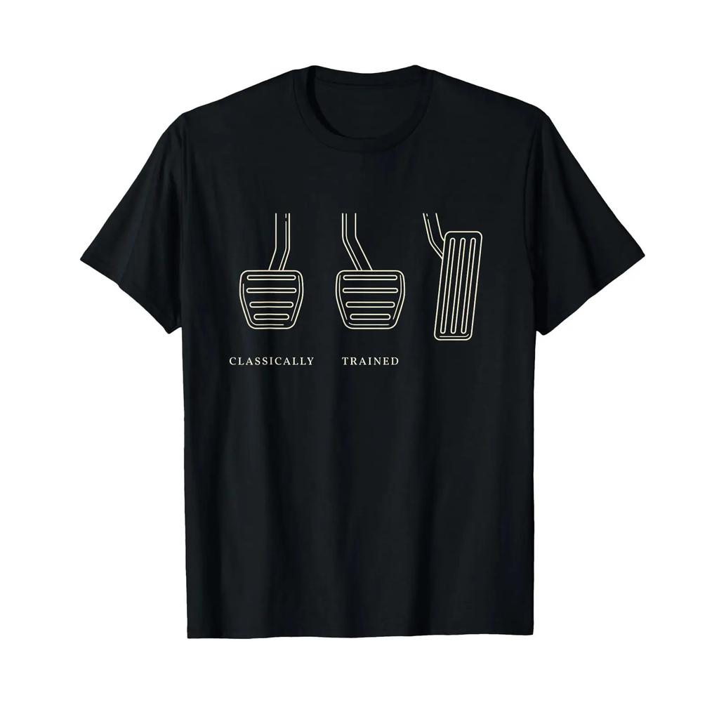 Classically Trained T Shirt Retro Vintage Car Driving Auto Vintage Streetwear Breathable Graphic Fashion
