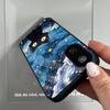 Case for Xiaomi Poco F7 Anime Black Cat Starry Cloud Print Phone Cover Acrylic Hard Back Shell With Flexible TPU Edge