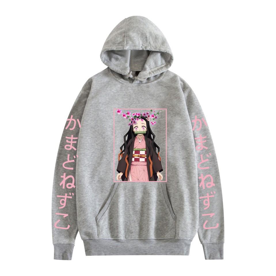 Толстовки Kimetsu No Yaiba Demon Slayer с принтом в стиле аниме Kamado Nezuko Harajuku Hoodie Unisex Y2k Clothing Sudadera