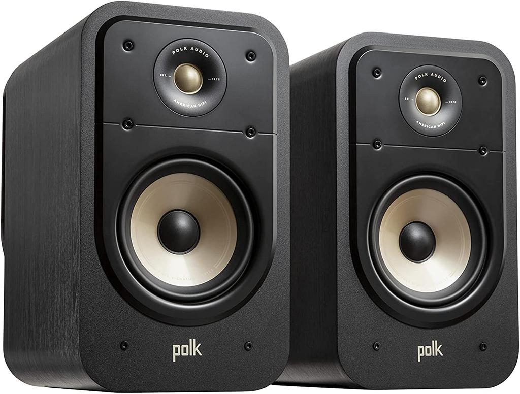 POLK AUDIO SIGNATURE ELITE ES20 Bookshelf Speaker Black ES20BLK Set of (1 2)