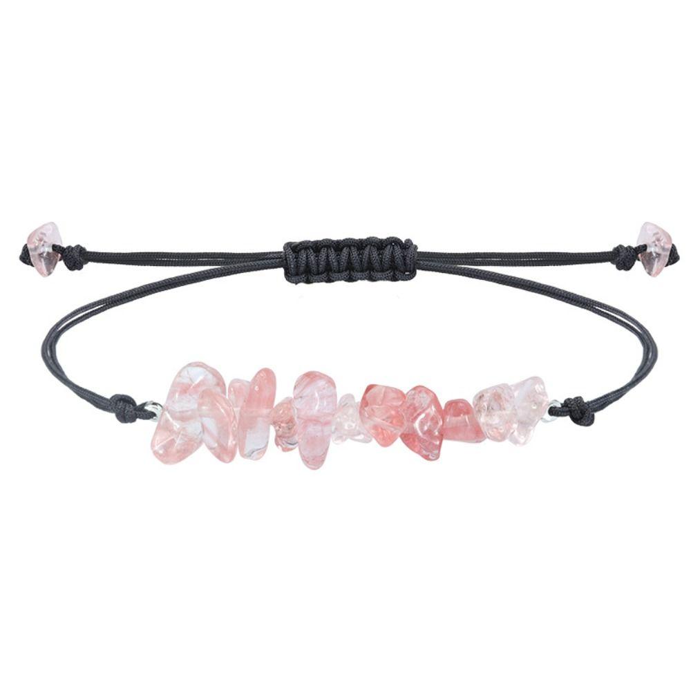 Ins Amethysts Bracelets Colored Gravel Bracelet Beads New Irregular Gravel Bracelets