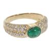 other  #14(JP Size) ring green K18 yellow gold Women