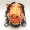 Horror Saw Pig Head Mask Full Face Cosplay Latex Mask Halloween Party Props Holiday Supplies