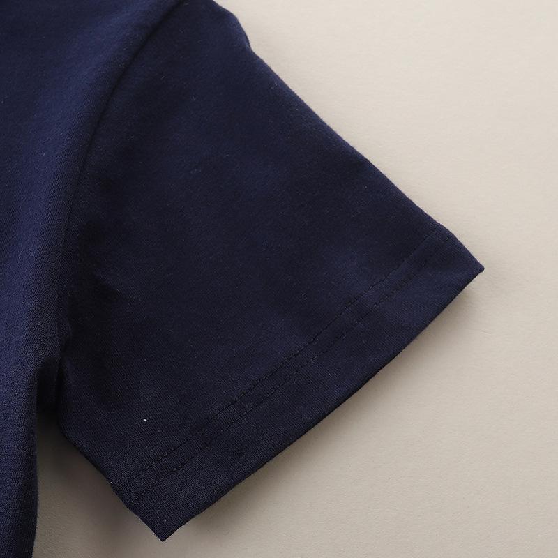 Футболка с круглым вырезом и рисунком для мальчиков - летняя, трикотажная, хлопок, с короткими рукавами