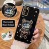 Чехол с блестящим держателем зыбучего песка для Samsung Galaxy A03s A02s A04, силиконовый чехол-подставка A03 A02 Note 8 9 10 Plus 20 Ultra 5g