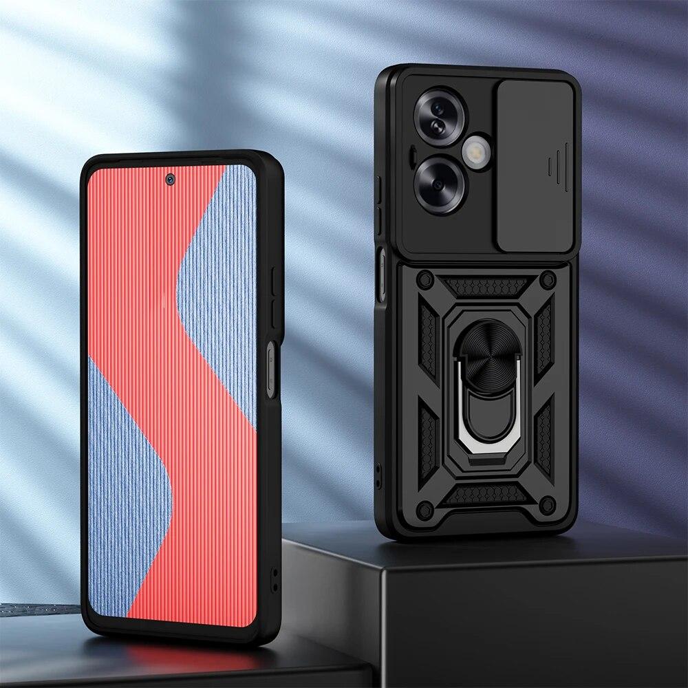 KEYSION Противоударный защитный чехол для OPPO A79 5G A78 A58 4G, защитное кольцо для объектива камеры, чехол-подставка для телефона для OPPO A38 A18 4G