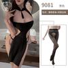 Sex underwear sexy hollow hot lace-up cheongsam high split skirt nightclub witch uniform temptation