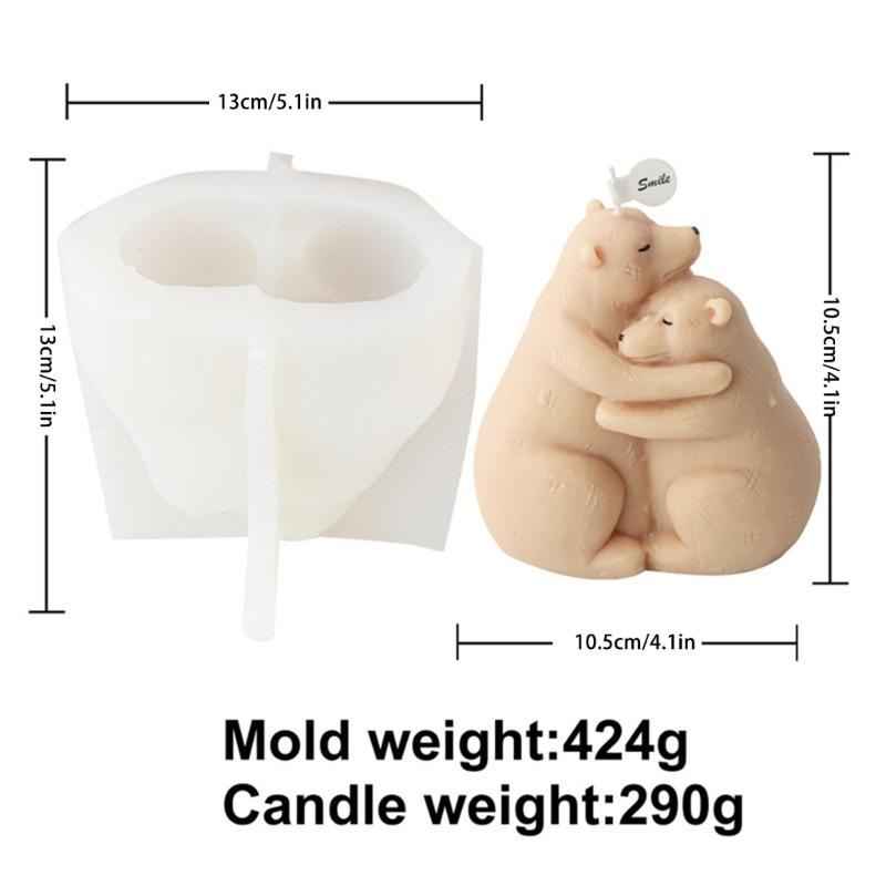 Форма для ароматерапии свечей в виде лисы-обнимашки, ароматизированные свечи в форме медведя, силиконовая форма, формы для ароматерапии из смолы, формы для брелоков своими руками