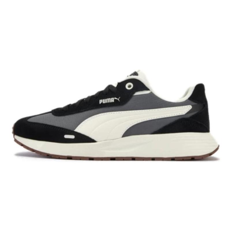 Puma Runtamed Удобные Универсальные Прочные Низкие Повседневные Кроссовки Унисекс Серые Белые Черные 406019-06
