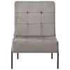 Vidaxl Fotel, 65X79X87 Cm, Jasnoszary, Obity Aksamitem