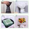 Plastic Flower Bouquet Base Quick Wrap Flower Base Bouquet Wrapping  for Flowers Store Party Shop