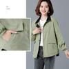 Ветровка, женская короткая куртка, весенняя свободная модная куртка с тонким воротником-стойкой