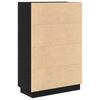 Desk Black Oak Effect 71.5 x 31.5 x 106.5 cm