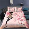 Romantic Butterfly Girl Duvet Cover 3D Fairy Girl With Wings Bedding Set King For Girls Women Couple Animals Floral Quilt Cover
