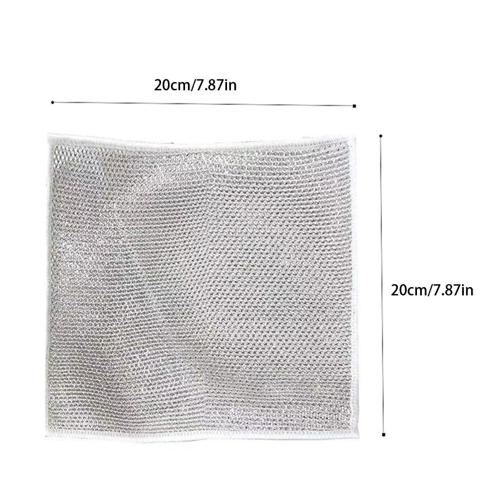 WUISOLQP 10 шт. Бытовая тряпка для уборки Быстросохнущая и многоцелевая прочная тряпка из волокна для кухонных принадлежностей Тряпка для мытья посуды